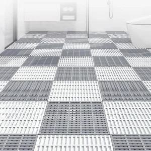 6p 세트) 욕실 미끄럼방지 퍼즐 매트/화장실/논슬립/깔개/조립식/발판