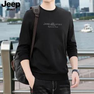 JEEP SPIRIT 남자 춘추 긴팔 맨투맨 데일리룩 루즈핏 라운드티
