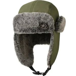 다이와 파일럿 캡 DC-4225W 올리브 나일론 겨울 귀달이 방한모자