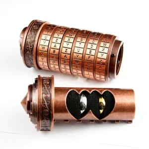 다빈치 코드 자물쇠 커플 선물 잠금 장치 로맨틱 생일 기념일 알파벳