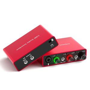 팟캐스트 및 스트리밍 녹음을 위한 YDMADE 솔로 USB 오디오 인터페이스, 24비트/192kHz, 전문 녹음을 위한 플러그 앤 플레이, XLR 전원 공급 장치, PC 및 Mac용 레드 오디오 인터페이스, 무소음.