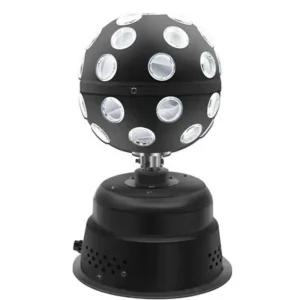 노래방 미러볼 사이클 디스코 가정용 무대 회전 조명 매직볼 램프 - 검정색