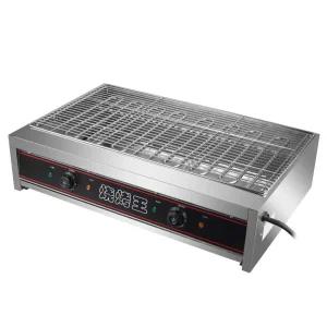 전기 바베큐 그릴 무연 화로 구이 팬 닭 양 꼬치 기계 바비큐 그릴 (220-240V)