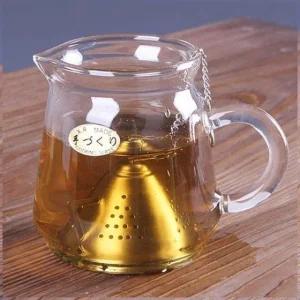 숙우 녹차 손잡이 원형 내열강화 컵 선물 380ml 내열유리 (WFJYY5K)