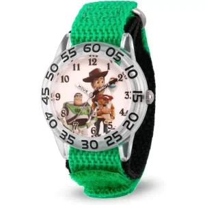 디즈니 토이스토리 타임티처 아날로그 쿼츠 나일론 스트랩 시계