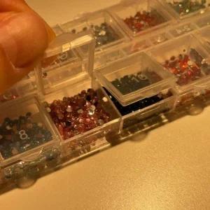 레진아트 네일아트 꾸미기 파츠 세트 믹스큐빅 네일파츠 네일큐빅