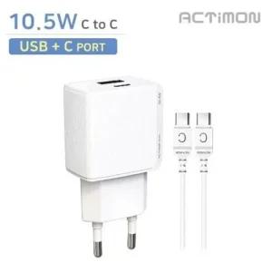 엑티몬 2포트 to 가정용 충전기 USB+C C 10.5W 후니케 고속충전기 가정용충전 USB충전
