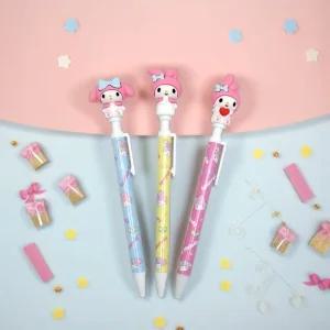 산리오캐릭터즈 마이멜로디 피규어샤프 캐릭터 필기구 샤프 연필 펜슬 0.5mm (3개)