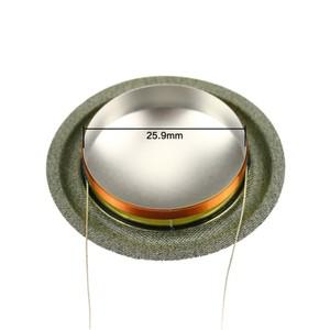 B&W 스피커 수리용 25.9mm 1.02인치 트위터 보이스 코일 8ohm 26 티타늄 다이어프램 고감도 같은 측면 1쌍