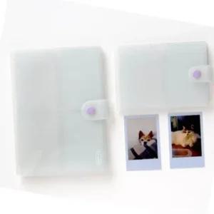 포토카드 보관앨범 단추형 소형 엽서 수납 미니 카드 정리함 (WFK3E98)