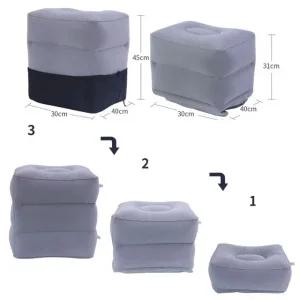 여행용 캠핑 발받침대 에어 스툴 풋쿠션 3단 기내용 발받침 M10830 (WFK0EUA)