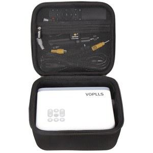 VOPLLS 미니 프로젝터 1080P 풀 HD 지원 비디오 프로젝터와 호환되는 Aproca 케이스, 액세서리용 휴대용 보관 가방