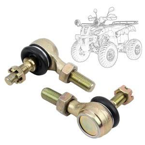 파워모터 2psc M10 M12 타이 로드 엔드 키트 ATV 쿼드 4 휠러 고 카트 카팅 쿼드 자전거 부품용 왼손 나사산 타이 볼 조인트