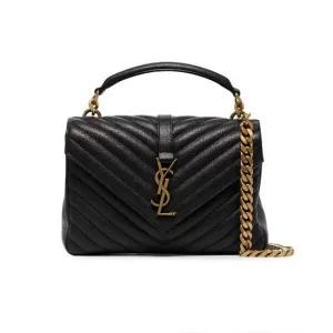 생로랑 600279 BRM07 1000 모노그램 컬리지 금장 미디움 사첼백 체인 숄더백