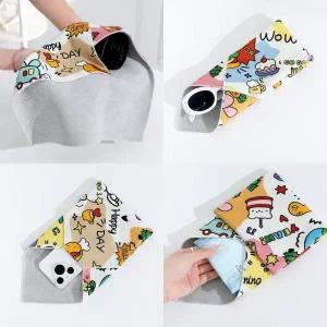 [셀러허브]다용도 매직 보자기 찍찍이 파우치 테크랩 카메라 렌즈 보호 화장품 수납 (S38173003)