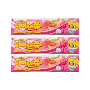 뽀로로 하이텐 쮸 7개입, 3개 (복숭아맛) 어린이 츄잉캔디
