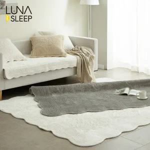 [루나앤슬립] 극세사 자수 퀼팅 카페트 1세트 (점보특대형)