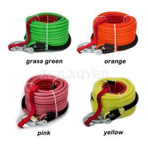 12mmx25m 합성 윈치 로프 견인차 오프로드 트레일러 스트랩 ATV SUV 차량용 파괴 강도