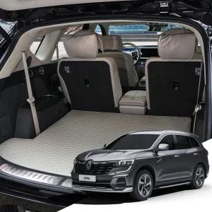 더뉴 QM6 본투로드 하이브 가죽 퀼팅 자동차 트렁크매트 전차종 호환 바닥만