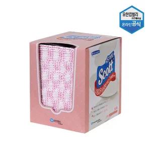 [스카트]X80 푸드서비스 타올 50매 핑크 42353