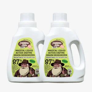 제거죠스 미생물 효소 배수구 클리너 싱크대 하수구 냄새 제거 세정제 스타터 1L 2개