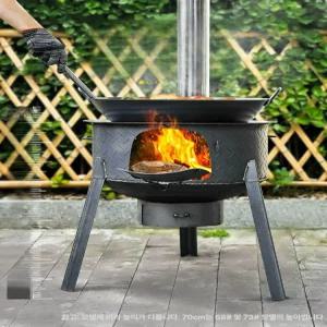 주물화목난로 가마솥야외 캠핑 펜션 장작 요리 난방 난로