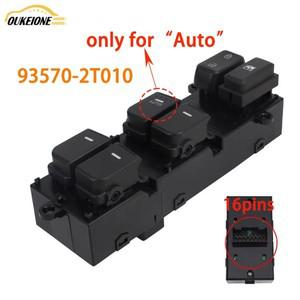 93570-2T010 kia 호환 Soul Optima K5 2011 자동차 부품 용 앞 좌측 전기 마스터 파워 윈도우 제어 스위치