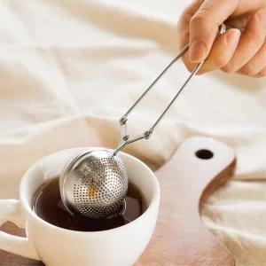 티타임 차찌꺼기 건지기 볼집게 거름망 스텐망 인퓨저 백