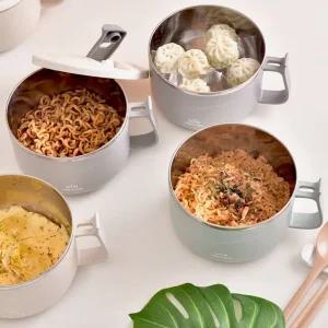 1+1 DIYOU SGS 인증 전자렌지 스텐 찜기 계란찜 라면용기 스텐렌지팟