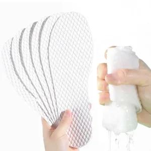 땀 흡수 일회용 깔창 발냄새 여성용 펄프 운동화 남성용 목재 신발깔창 땀흡수