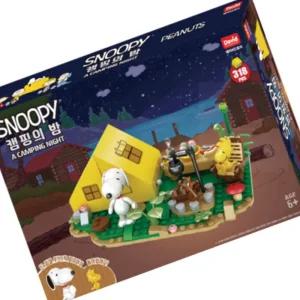 마켓다인 스누피디오라마 캠핑의밤 유치원블럭