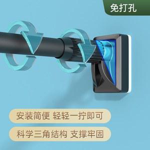 무타공 빨래 건조봉 행거 발코니 화이트 40 50cm 베란다 봉 테라스 벽간격 부착식 옷걸이 건조대