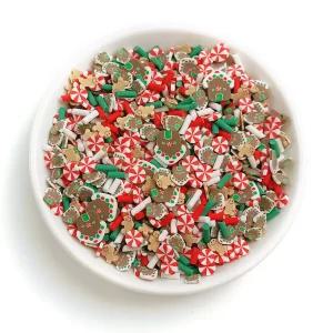 더하우스마켓 크리스마스 데코덴 파츠 진저브레드 캔디 스프링클 슬라임 꾸미기 재료 10g