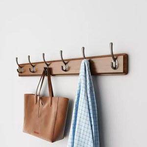 벽옷걸이 북유럽 감성 옷장 4 원목 틈새 옷걸이 우드 인테리어 01 로그 문입구