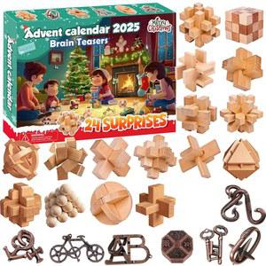 어드벤트 캘린더 2025-24일간의 두뇌 티저 퍼즐 장난감 키트 - 소녀 소년 성인 및 청소년을 위한 크리스마스 카운트다운 선물