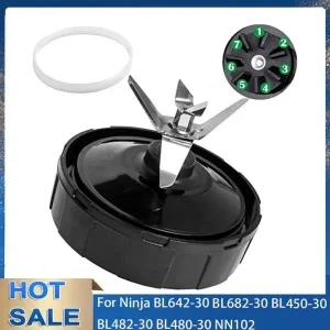 믹서기날 믹서날 뉴트리 닌자 오토 IQ BL486 BL642 N102 BL682 와셔 고무 블렌더 교체 부품 7 핀 추출기