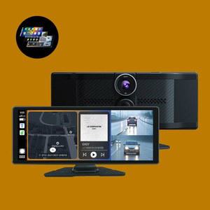모비디안 Drive9 플러스 스마트버전 네비게이션 모니터 차량용 카플레이 화면 블랙박스 3분할 4K 안드 오토 모니터