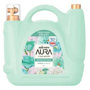 [내일도착]샤프란 아우라 8L 대용량섬유유연제 스모키머스크