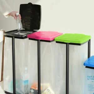 분리수거함 쓰레기통 다용도 가정용 주방용 재활용 분리수거함 베란다 3단 슬림 음식물
