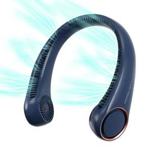 모렐락스 선풍기 USB 충전식 개인용 핸즈프리 블레이드리스 휴대용 4000mAh 3단속 72기압 부드러운 360 냉각 초소음 가정 사무실 여행 스포츠에 적합한 선물