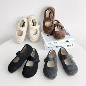 양털 뽀글이 메리제인 슈즈