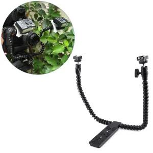 삼각대 더블 헤드 핫슈 브래킷 DSLR 카메라 LED라이트반사판집게 캠어댑터 연결부품 액션 나사 스크류 캡아