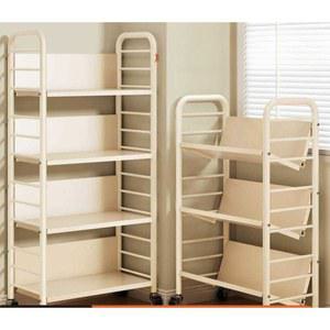 이동식 책꽂이 선반 북카트 서재 서점 정리함 회색 책선반 웨건 수레 틈새 카트