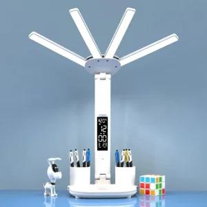 아이코지 플리커프리 LED 스탠드(4헤드) (시계타입)학습 조명 독서등 LED등 책상 공부등 학습등