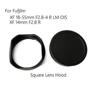 Fujifilm XF 18-55mm f/2.8-4 R LM OIS용 렌즈 후드 사각형 금속 | 베이오넷 마운트 포함