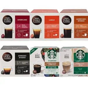 네스카페 돌체구스토캡슐커피 아메리카노룽고에스프레소인텐소16개입 스타벅스by돌체구스토호환
