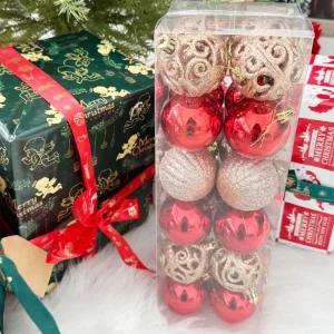 크리스마스 트리 리스 꾸미기 화려한 믹스세트 장식볼 오너먼트 24p 50p