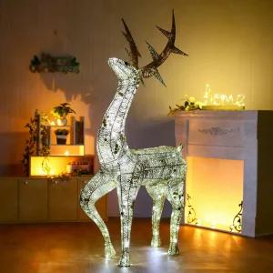 크리스마스 140cm LED 럭셔리 크리스마스 사슴장식(골드) 인테리어