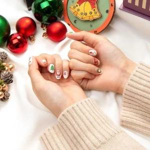 고품질 크리스마스 파츠 네일스티커 디자인랜덤 1개 (WFFUC3A)