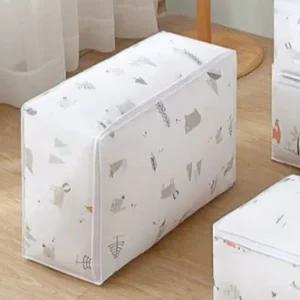 대용량 벌크 대형 방수 파우치 커버 지퍼 박스 이불용 방수 보관박스 패브릭 큰 이불용